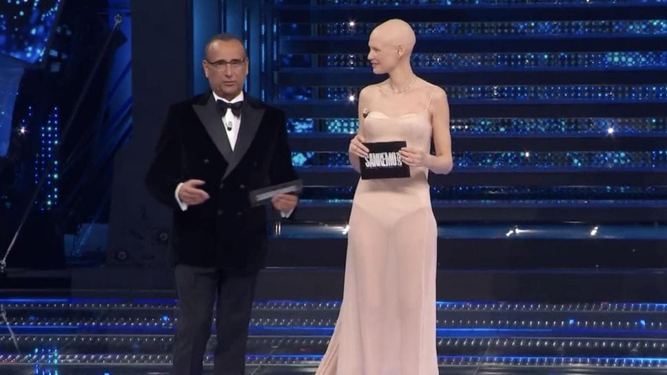 Bianca Balti lo scorso anno a Sanremo