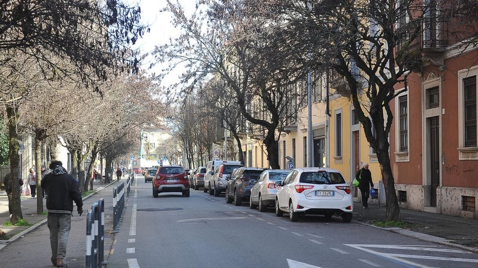 Via Nino Dall’Oro in zona stazione a Lodi