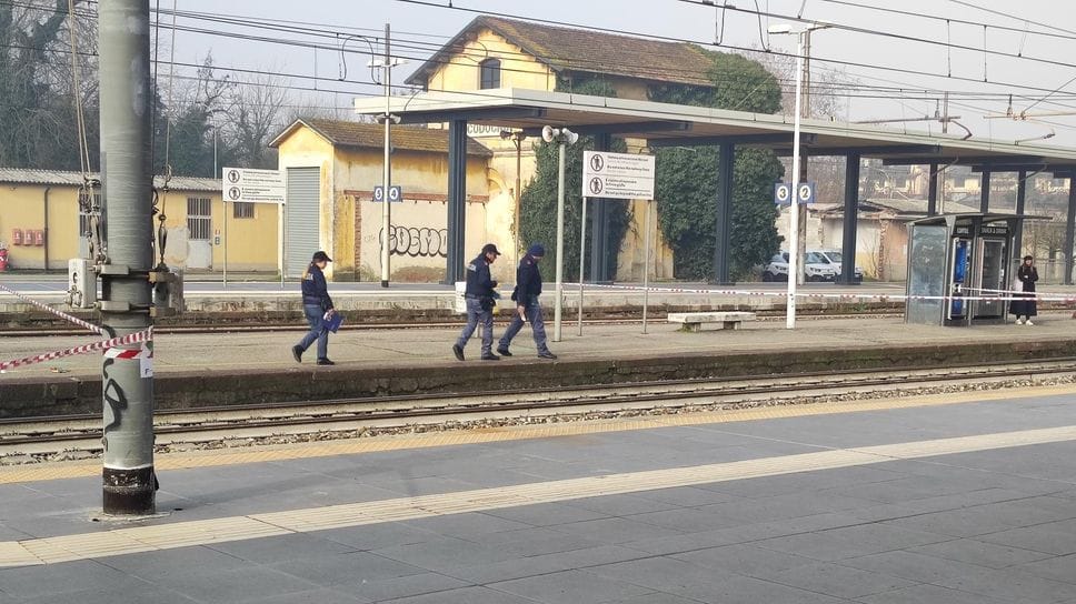 Le forze dell’ordine sul luogo dell’investimento (Agosti)