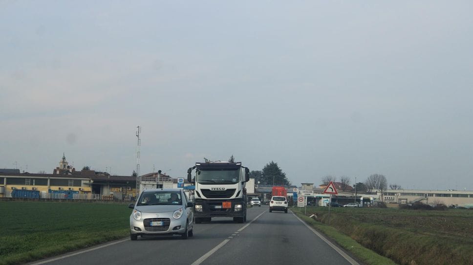 Un tratto della Sp 591 a Castiglione