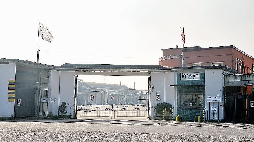 Uno scorcio del complesso industriale di Tavazzano che ospita la Biomar (Ribolini)