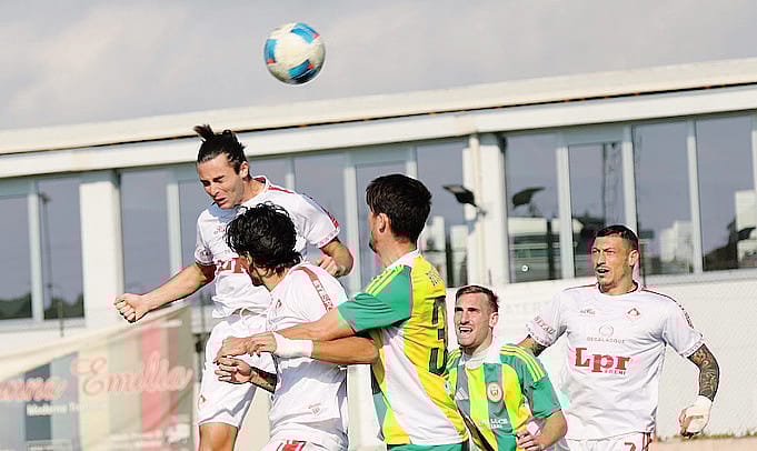 il match dell’andata fra Sangiuliano City e Piacenza al comunale di Zivido