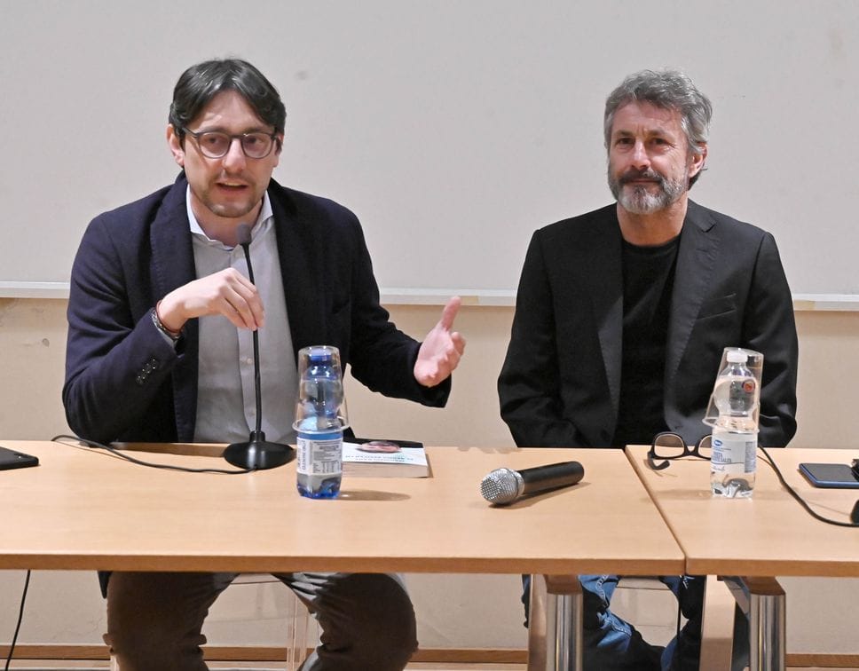 Da sinistra: l’assessore Milanesi con Maurizio Ganz