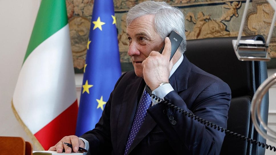 Il ministro degli Esteri Antonio Tajani