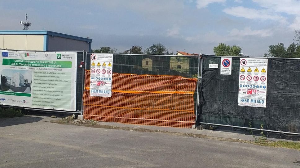 Il cantiere “lumaca” a Melegnano