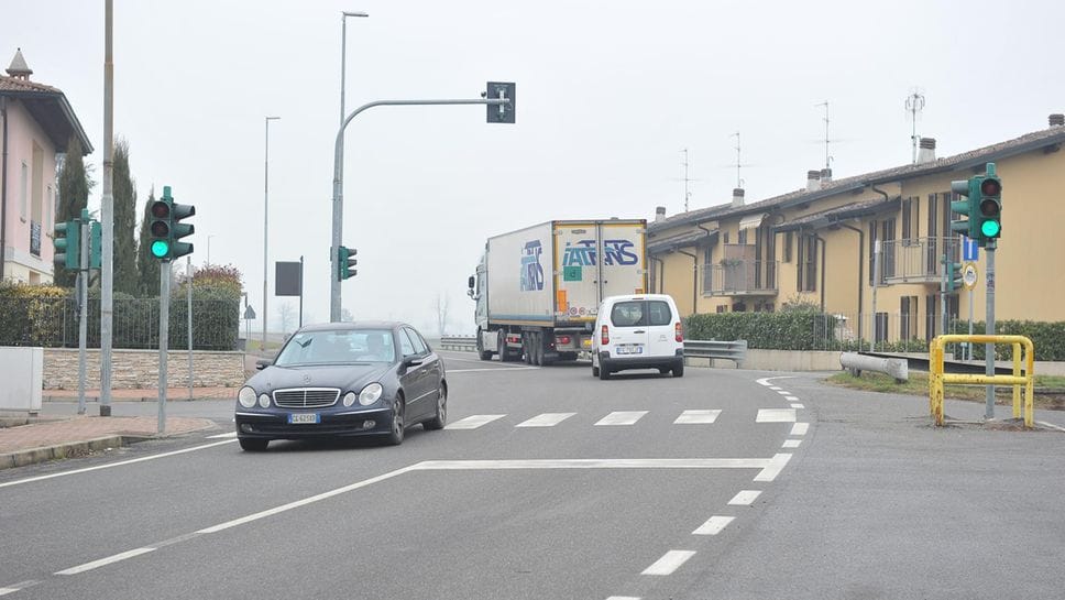 Un tratto della strada provinciale 1