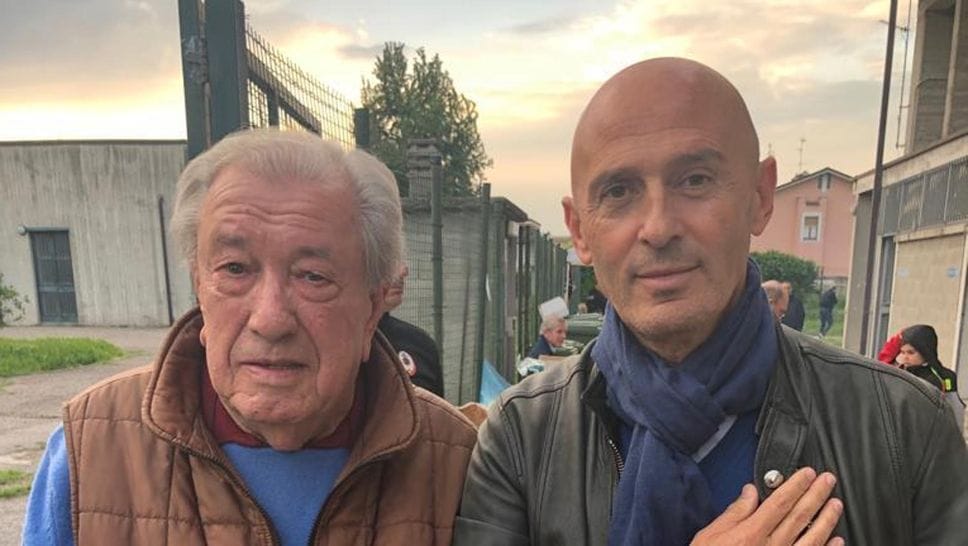 Gino Cremascoli (a sinistra) con Rino Balzano (attuale patron del Sant’Angelo)