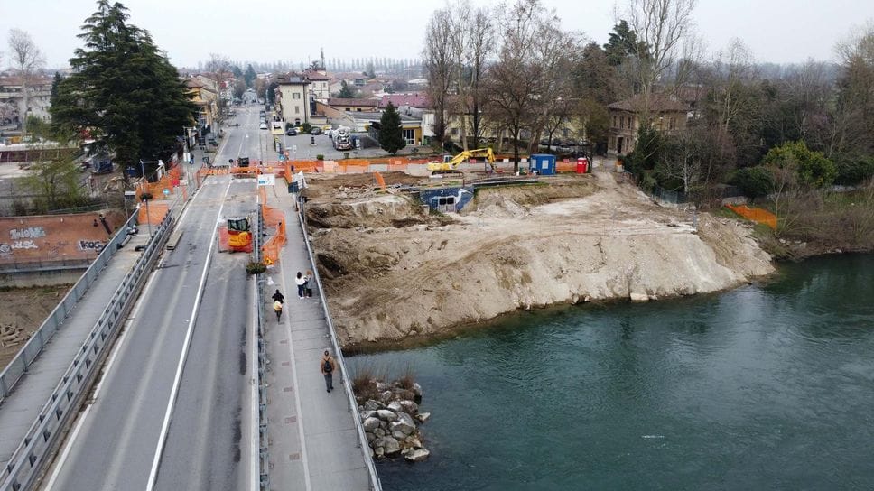 Il cantiere nella foto di Pasqualino Borella
