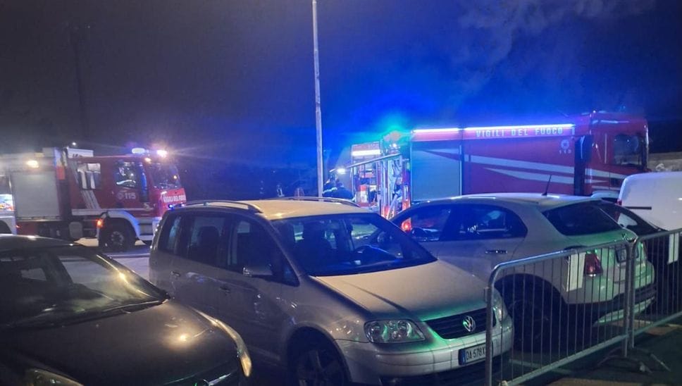 L’intervento dei Vigili del fuoco a Mediglia