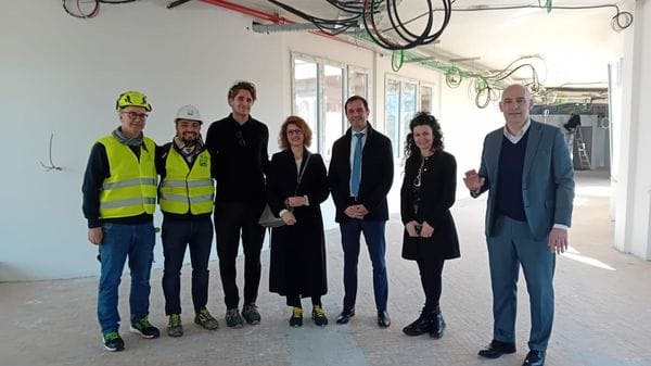 Un momento del sopralluogo