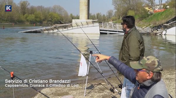 Sopralluogo tecnico alla passerella sul ponte di Maccastorna