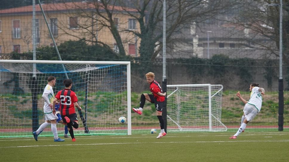 Il momentaneo 1-1 di Busatto