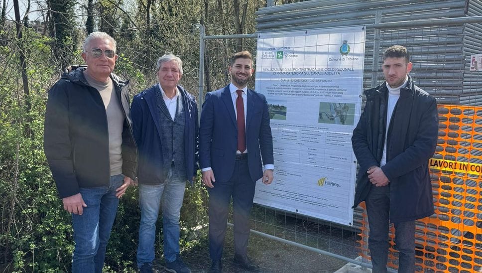 Tribiano, è partito il  cantiere per il nuovo ponte sull’Addetta
