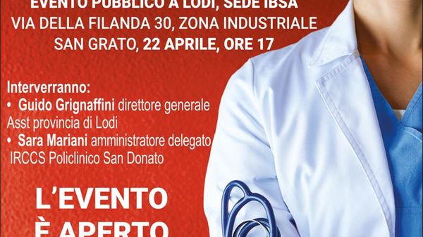 Medicina e territorio a Lodi e nel Sudmilano: il dibattito pubblico alla sede dell’Ibsa di Lodi