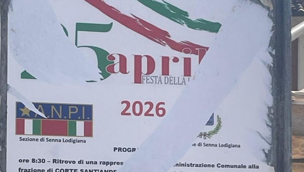 SENNA Strappati i manifesti del 25 aprile