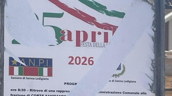 SENNA Strappati i manifesti del 25 aprile