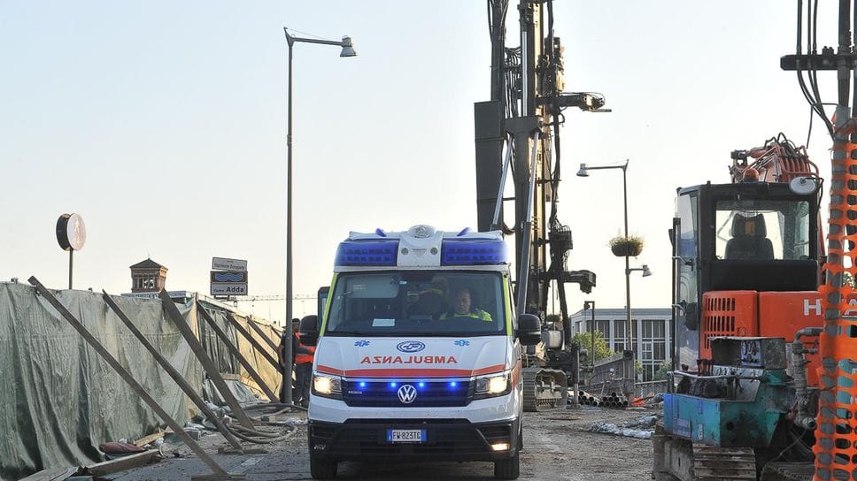 Grave infortunio sul lavoro al cantiere del ponte a Lodi, ecco cosa è successo