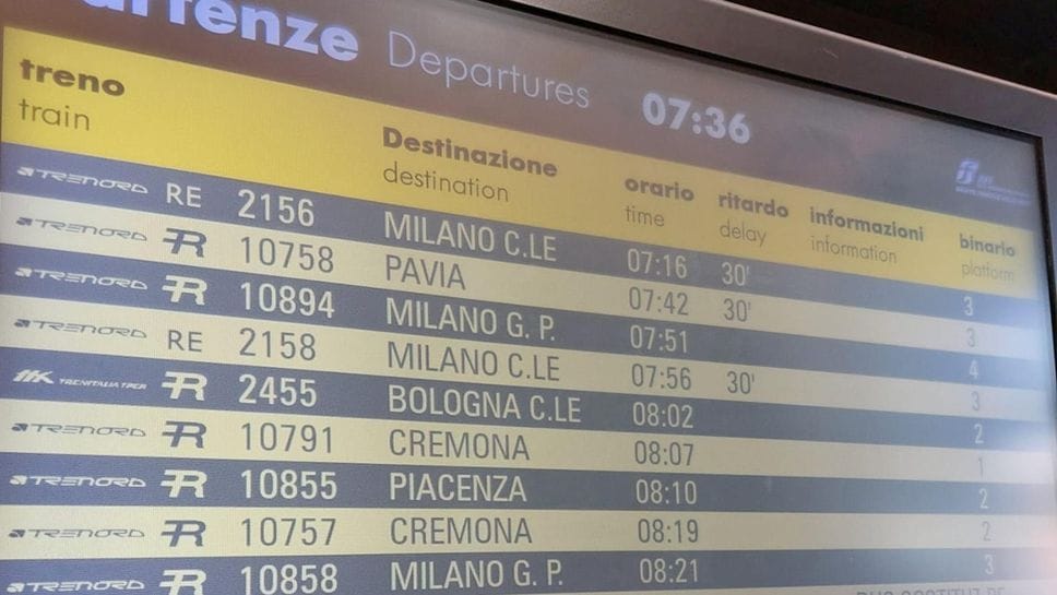 Codogno: treni in forte ritardo per un passaggio a livello guasto