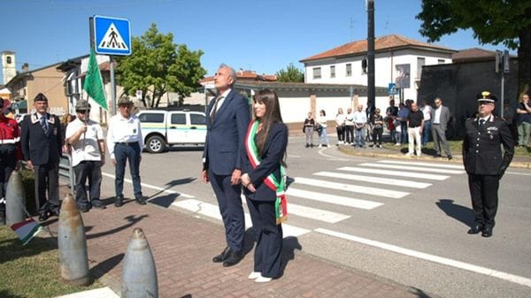 Il prefetto Garra alla cerimonia del 25 aprile a Merlino