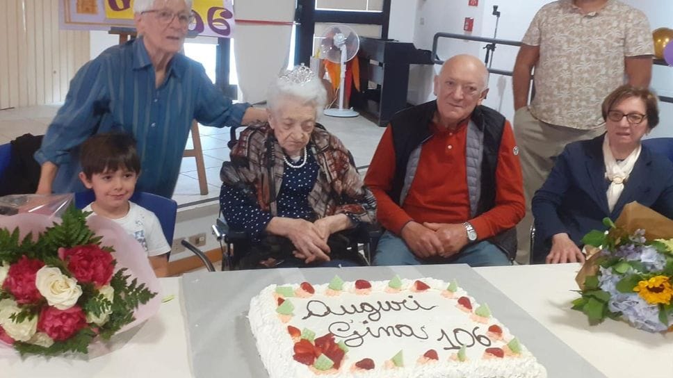 Compleanno da record per Gina Roma: 106 anni!