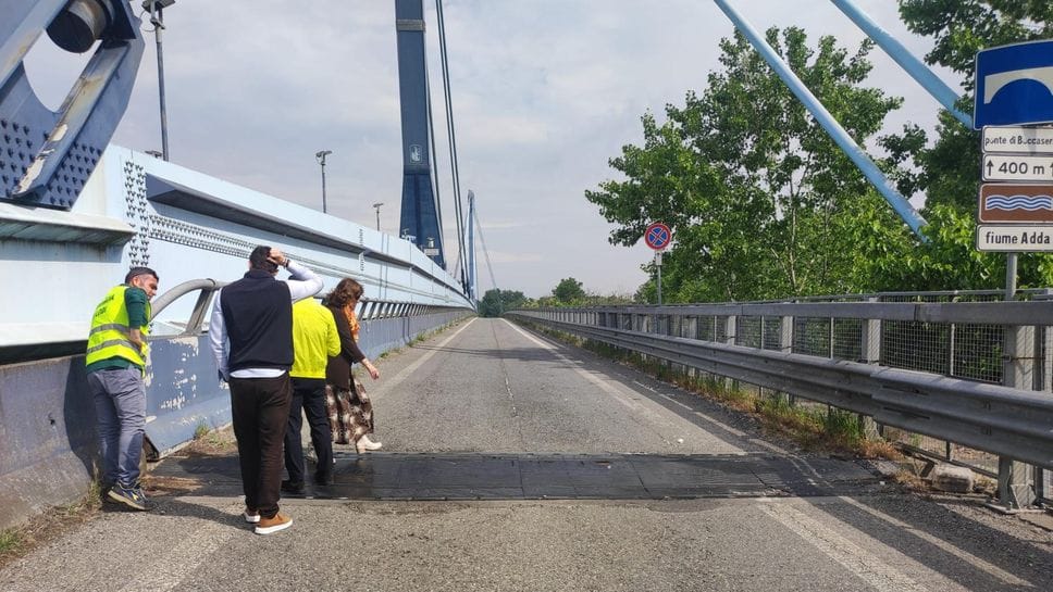 Sopralluogo al ponte di Bertonico: tempi incerti per la riapertura