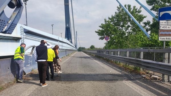 Sopralluogo al ponte di Bertonico: tempi incerti per la riapertura
