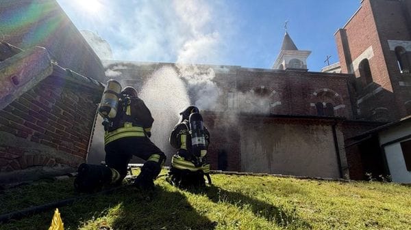 L’intervento dei vigili del fuoco