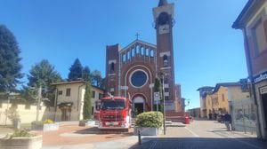 Scatta l’allarme incendio al santuario di Ossago, intervengono i vigili del fuoco