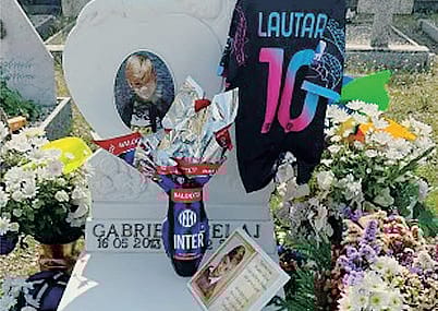  LODI  Rubati uovo di Pasqua e maglia dell’Inter dalla tomba del piccolo Gabriel