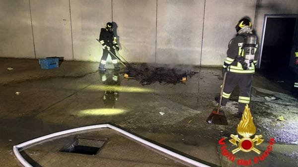I ladri di rame innescano il rogo, fiamme nella notte alla ex Renault di San Colombano