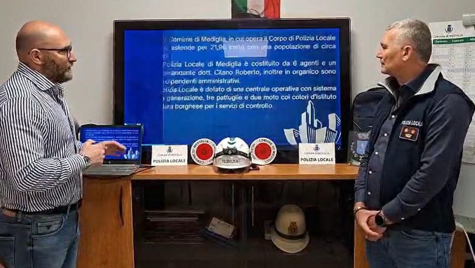 Il bilancio 2025 della polizia locale di Mediglia: più di mille verbali e tanti controlli