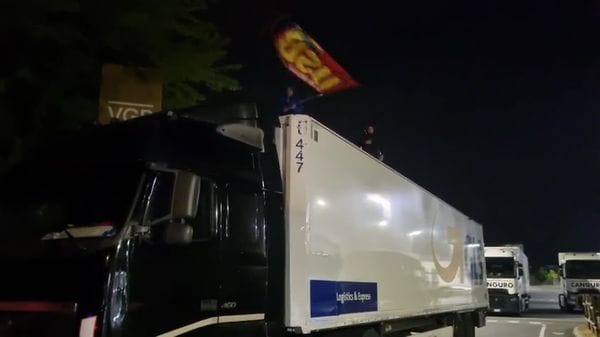 SG - Protesta lavoratori GLS