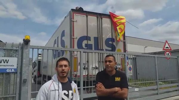 La protesta dei corrieri a Sordio, interviene il sindacato Usb