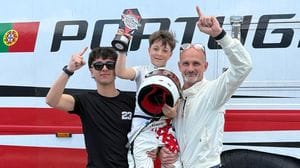 Il piccolo Mathias a 8 anni al debutto in Portogallo nella Easykart 60 