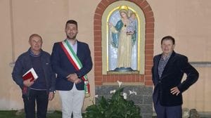 Restaurata l’edicola votiva nel cortile della scuola