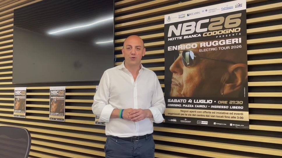 CODOGNO Il concerto di Enrico Ruggeri alla notte bianca VIDEO