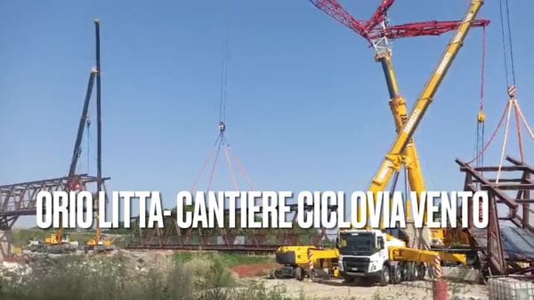 ORIO LITTA Il ponte VenTo in costruzione
