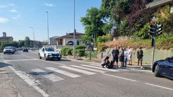 L’incidente in va Trieste, foto di Nicola Agosti