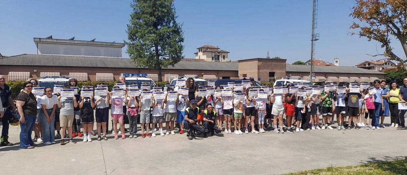 Zelo: quattro classi a scuola di protezione civile - FOTO