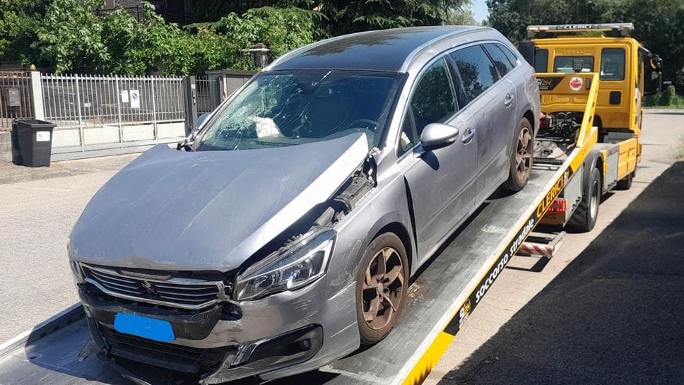 Cinque feriti in uno schianto sulla Binasca tra Melegnano e Carpiano