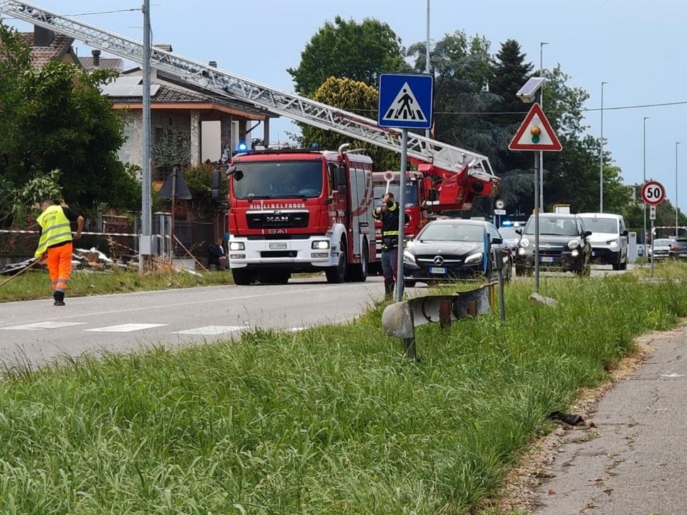 Maltempo, danni ingenti in diversi comuni, tromba d’aria a Graffignana, dove asilo e cimiteri domani resteranno chiusi