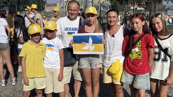 I ragazzi ucraini per il Papa