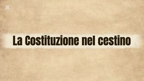 La Costituzione nel cestino