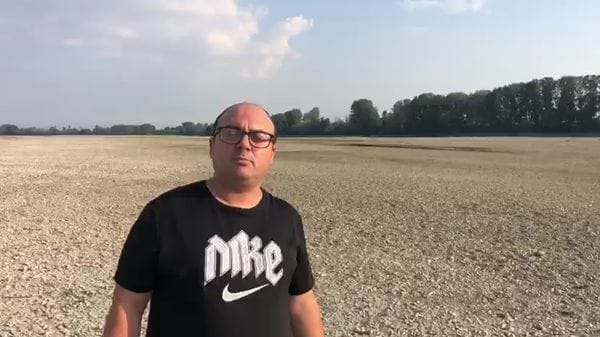 Il Po in secca. Emanuele Intropido a Corte Sant'Andrea