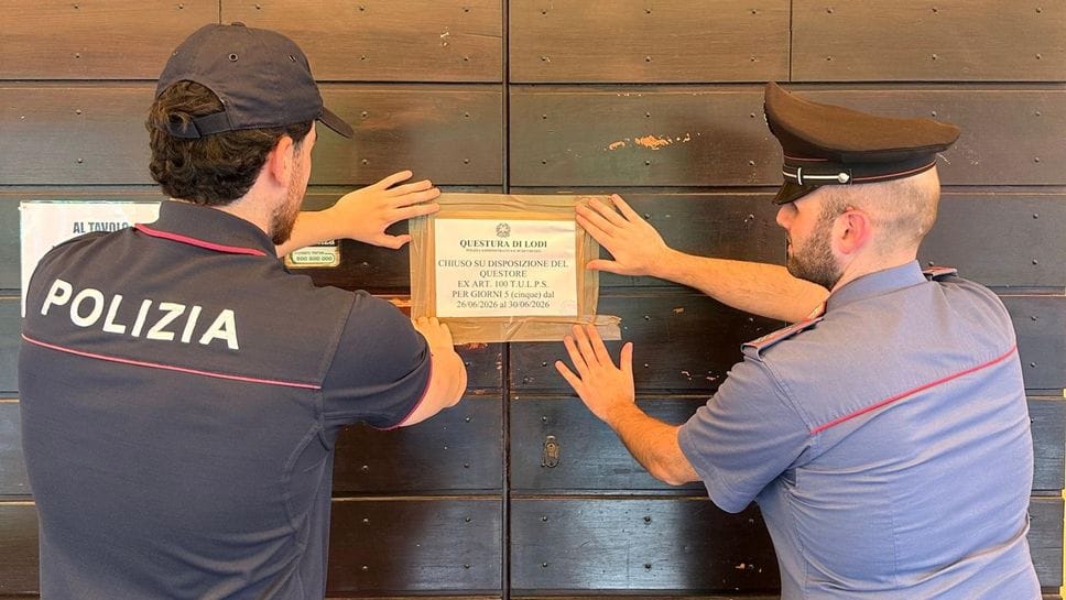 Il questore chiude per cinque  giorni un bar di San Martino in Strada