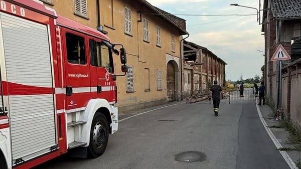 MULAZZANO Crollo parziale di una cascina, scatta l’allarme