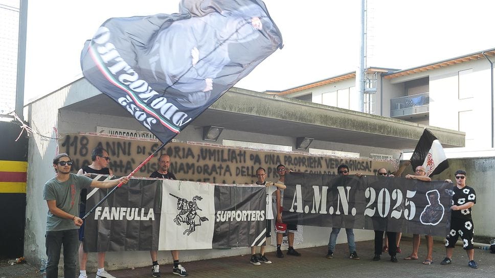 Lodi, solo una decina di tifosi alla protesta per il Fanfulla 