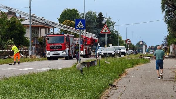 Il maltempo si abbatte su Graffignana: attimi di paura
