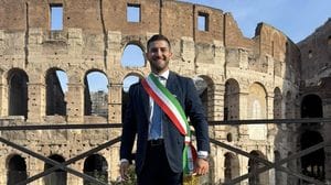 Il sindaco Gabriele ieri nella Capitale per la parata del 2 Giugno