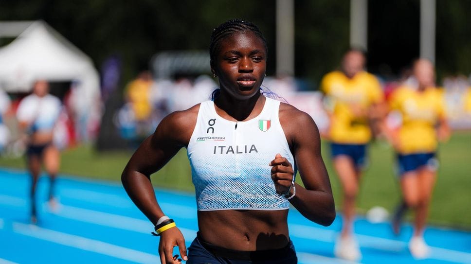 Kelly Doualla subito ai blocchi agli Europei di Rieti under 18, giovedì mattina la prima batteria dei 100 metri